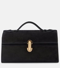 Savette Symmetry suede tote bag. Shop Savette Top-Handle Bags for women now.