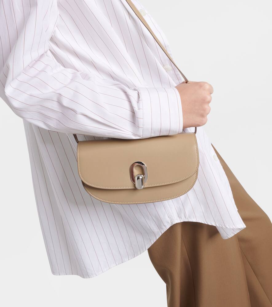 Savette Tondo Crescent leather shoulder bag