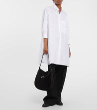 Savette Tondo Large suede shoulder bag