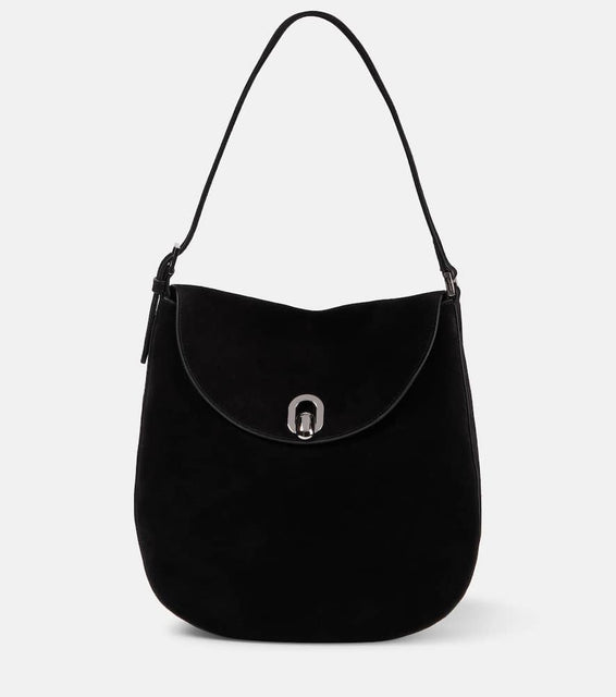 Savette Tondo Large suede shoulder bag. Shop Savette Shoulder Bags for women now.