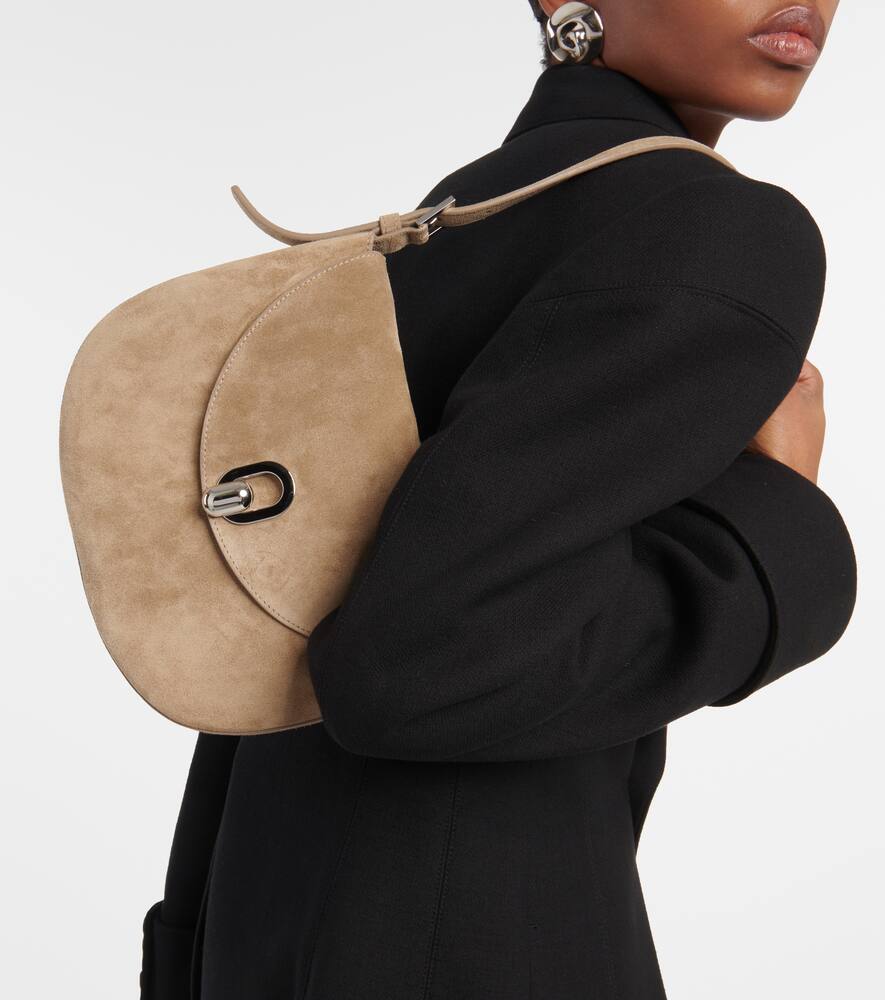 Savette Tondo Small suede shoulder bag