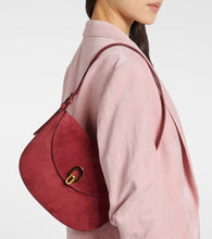 Savette Tondo Small suede shoulder bag