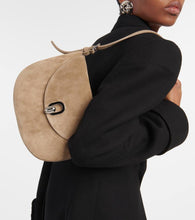 Savette Tondo Small suede shoulder bag