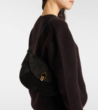 Savette Tondo Small suede shoulder bag