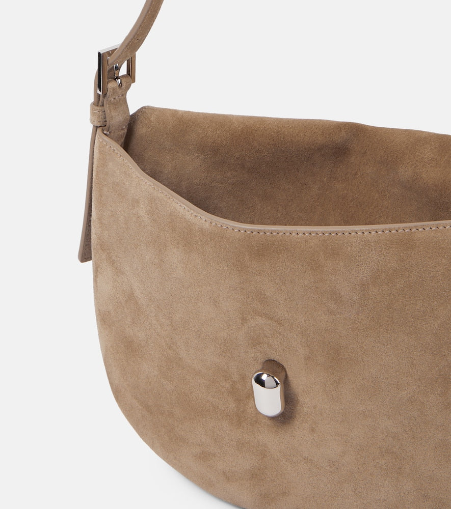 Savette Tondo Small suede shoulder bag