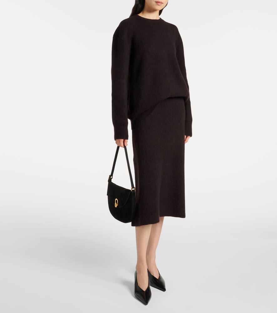 Savette Tondo Small suede shoulder bag