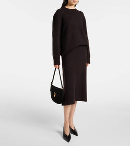 Savette Tondo Small suede shoulder bag