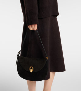 Savette Tondo Small suede shoulder bag