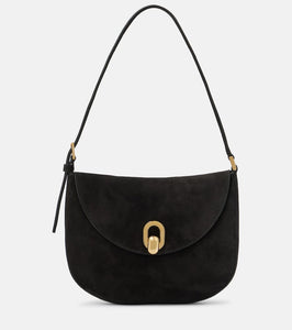 Savette Tondo Small suede shoulder bag. Shop Savette Shoulder Bags for women now.