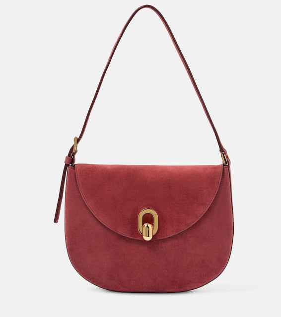 Savette Tondo Small suede shoulder bag. Shop Savette Shoulder Bags for women now.