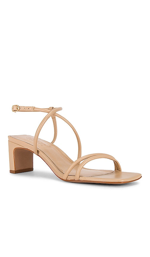 Schutz Aimee Block Sandal in Nude