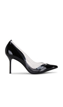 Schutz Andie Pump in Black | Black & Transparente Black Heels for Women