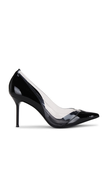 Schutz Andie Pump in Black | Black & Transparente Black Heels for Women
