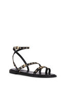 Schutz Annete Flat Sandal in Black