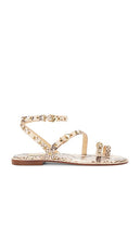 Schutz Annete Sandal in Beige | Beige Latte Flat Sandals for Women