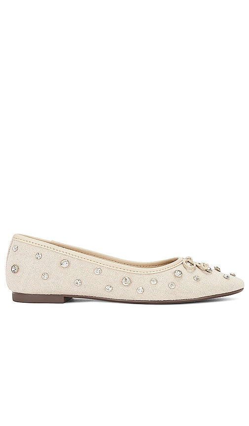 Schutz Arissa Crystal Flat in Neutral - Schutz Arissa Crystal Flat en neutre - Schutz Arissa 中性水晶平底鞋 - Schutz Arissa Crystal Flat in Neutral - Schutz Arissa 크리스탈 플랫 - 뉴트럴 - Schutz Arissa Crystal Piatto in Neutro