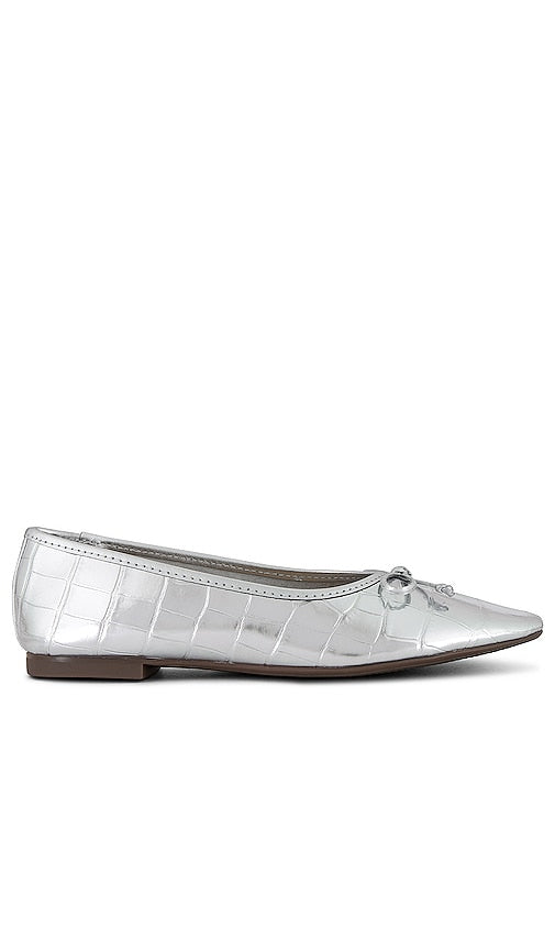 Schutz Arissa Flat in Metallic Silver - Schutz Arissa Flat en argent métallisé - Schutz Arissa 金属银色平底鞋 - Schutz Arissa Flat in Metallic-Silber - 메탈릭 실버 소재의 Schutz Arissa 플랫 - Schutz Arissa Flat in argento metallizzato