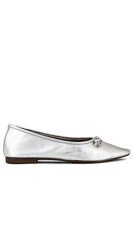 Schutz Arissa Flat in Metallic Silver - Schutz Arissa Flat en argent métallisé - Schutz Arissa 金属银色平底鞋 - Schutz Arissa Flat in Metallic-Silber - 메탈릭 실버 소재의 Schutz Arissa 플랫 - Schutz Arissa Flat in argento metallizzato