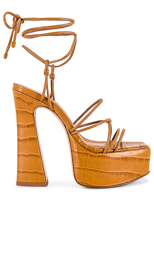 Schutz Athena Platform Sandal in Brown - Sandale à plateforme Schutz Athena en marron - Schutz Athena 棕色厚底凉鞋 - Schutz Athena Plateausandale in Braun - Schutz Athena 플랫폼 샌들브라운 색상 - Sandalo con plateau Schutz Athena in marrone