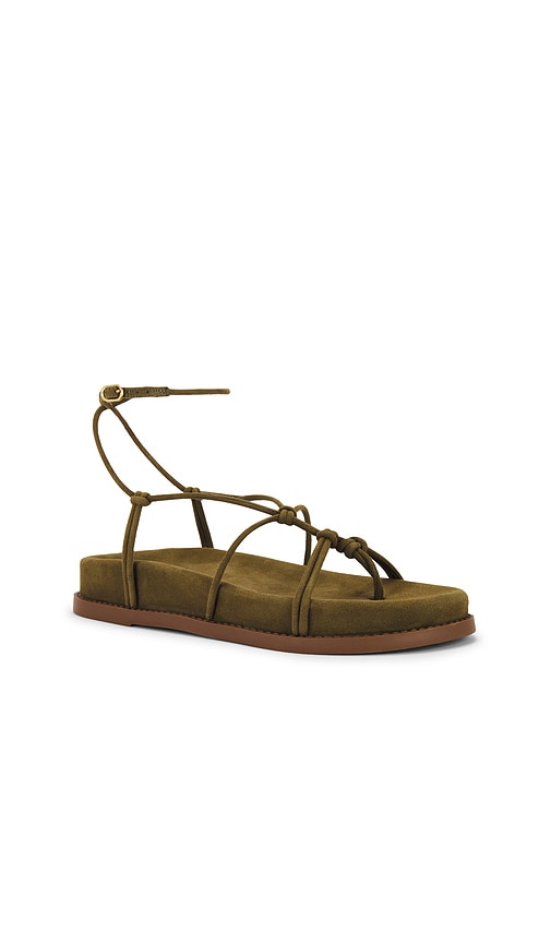 Schutz Calabria Mid Sandal in Olive