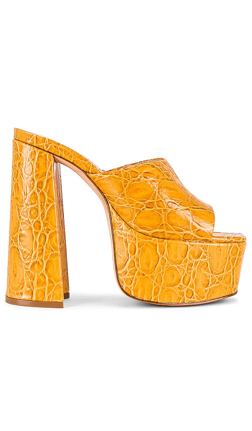 Schutz Darah Sandal in Yellow - Sandale Schutz Darah en jaune - Schutz Darah 黄色凉鞋 - Schutz Darah Sandale in Gelb - Schutz DARAH 샌들 옐로우 색상 - Sandalo Schutz Darah in giallo