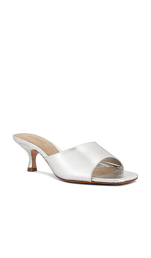 Schutz Dethalia Sandal in Metallic Silver