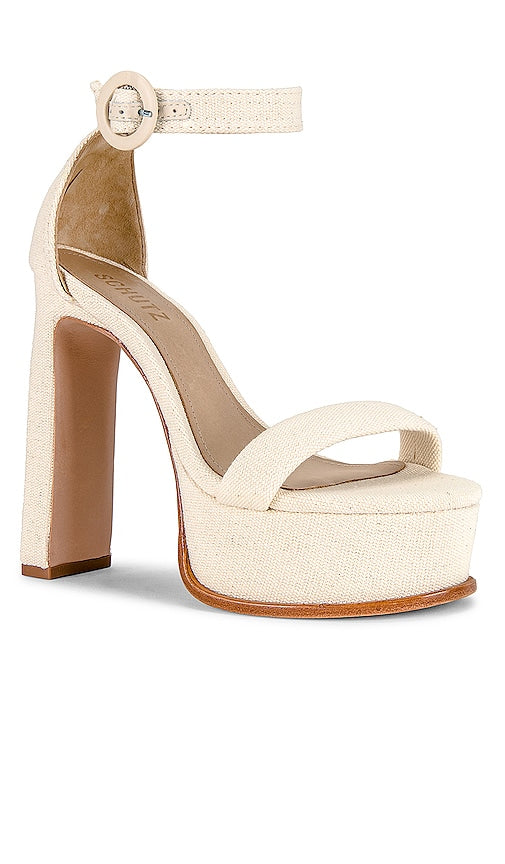 Schutz Eduarda Sandal in Cream