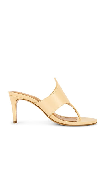 Schutz Elena Sandal in Beige | Natural Nibs Heeled Sandals for Women