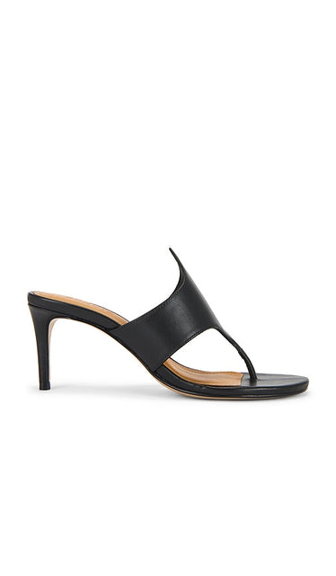 Schutz Elena Sandal in Black | Black Heeled Sandals for Women