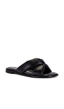 Schutz Fairy Flat Sandal in Black