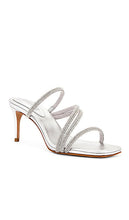 Schutz Giulia Mule in Metallic Silver