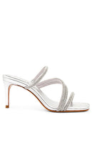 Schutz Giulia Mule in Metallic Silver - Mule Schutz Giulia en argent métallisé - Schutz Giulia 金属银穆勒鞋 - Schutz Giulia Mule in Metallic-Silber - 메탈릭 실버 소재의 Schutz Giulia 뮬 - Schutz Giulia Mule in Argento Metallizzato