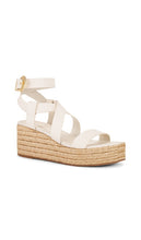Schutz Harper Flatform Sandal in White