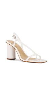 Schutz Heloise Block Heel in White