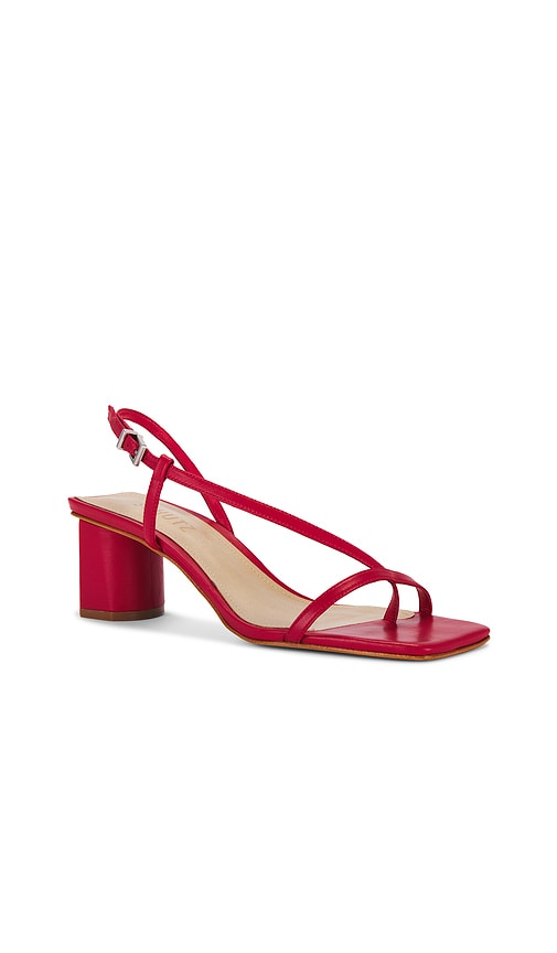Schutz Heloise Mid Block Heel in Red
