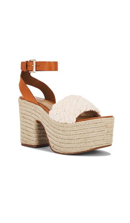 Schutz Isabel Cutout Sandal in Brown