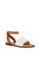Schutz Isabel Flat Sandal in Brown