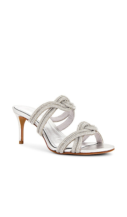 Schutz Jocelyn Mule in Metallic Silver