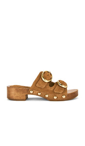 Schutz Juno Sandal in Tan | Sandstone Heeled Sandals for Women