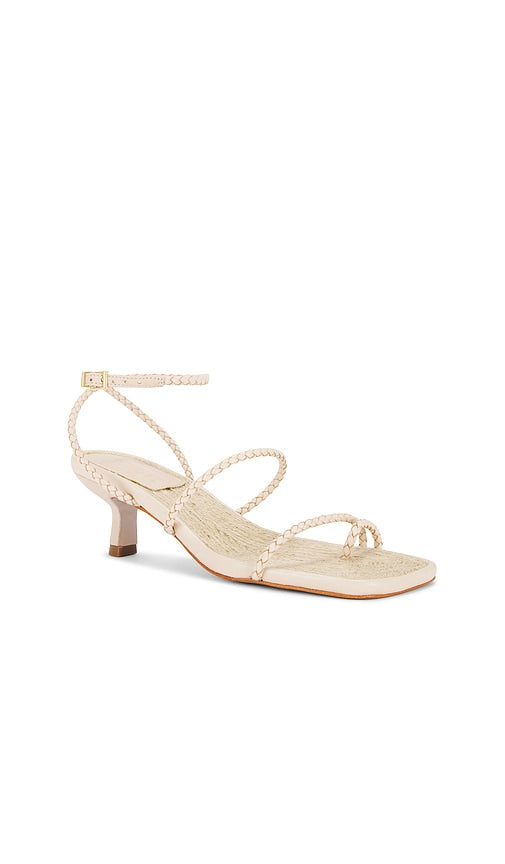 Schutz Kaya Mid Sandal in Cream