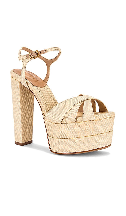 Schutz Keefa High Sandal in Neutral