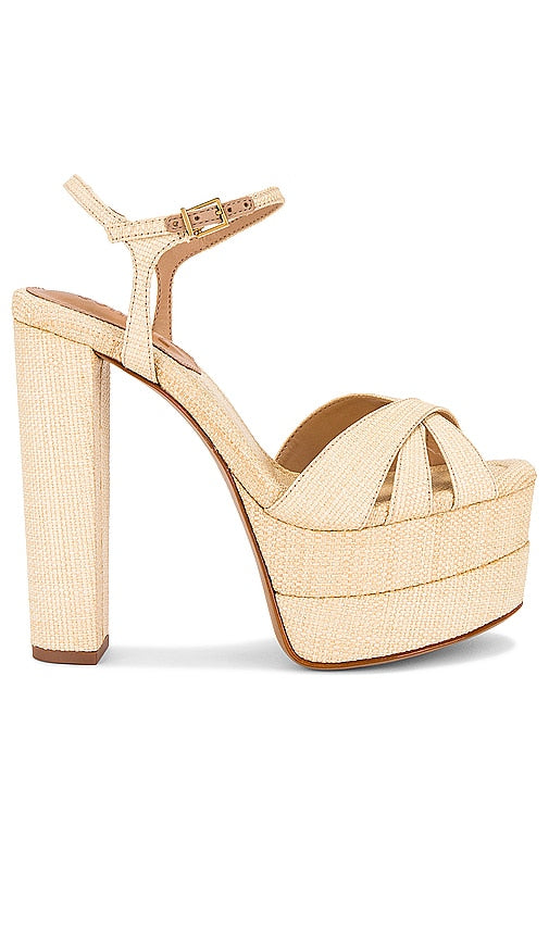 Schutz Keefa High Sandal in Neutral - Sandale haute Schutz Keefa en neutre - Schutz Keefa 中性色高跟凉鞋 - Schutz Keefa High Sandale in Neutral - Schutz Keefa 하이 샌들 - Sandalo alto Schutz Keefa in colore neutro
