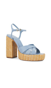 Schutz Keefa Sandal in Baby Blue