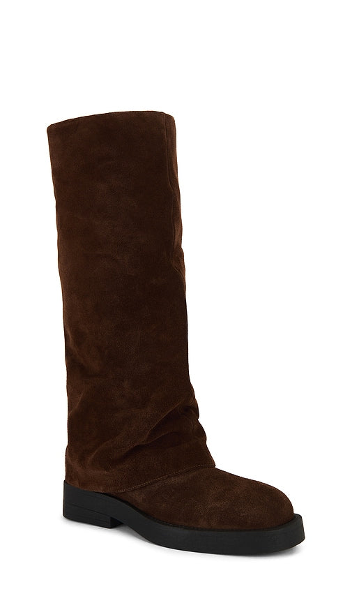 Schutz Keira Up Cloak Boot in Brown