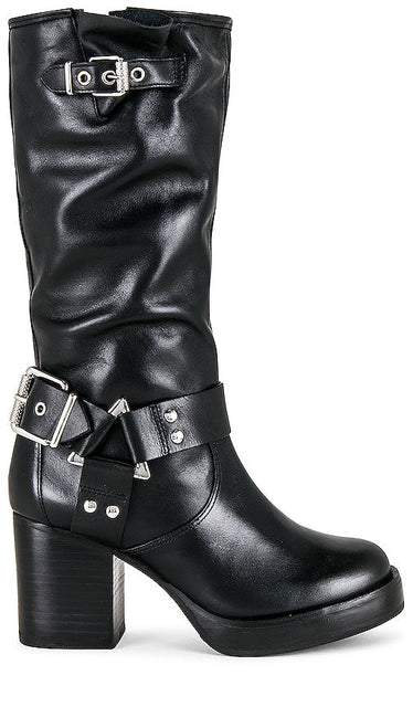 Schutz Kiara Block Boot in Black - Schutz Kiara Block Boot en noir - Schutz Kiara 黑色粗跟靴 - Schutz Kiara Blockstiefel in Schwarz - Schutz Kiara 블록 부츠 블랙 색상 - Stivale Schutz Kiara Block in nero