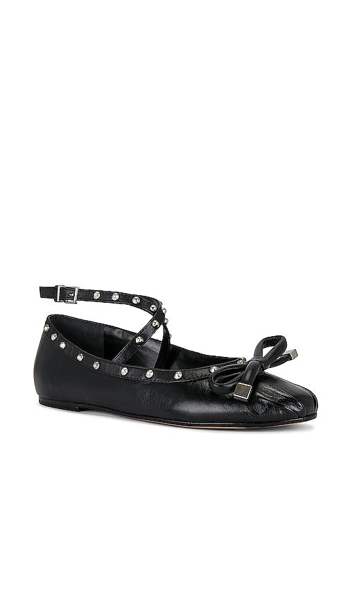 Schutz Larissa Flat in Black