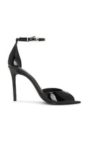 Schutz Lena Sandal in Black | Black Open Toe Heels for Women