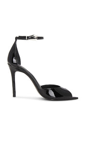 Schutz Lena Sandal in Black | Black Open Toe Heels for Women