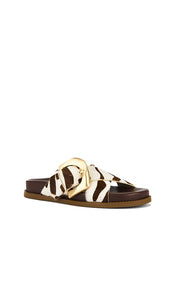 Schutz Lois Sporty Sandal in Brown