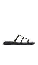 Schutz Lydia Sandal in Black | Black Black Flats for Women